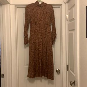 Free People Leopard Print Midi Dress - Size 6